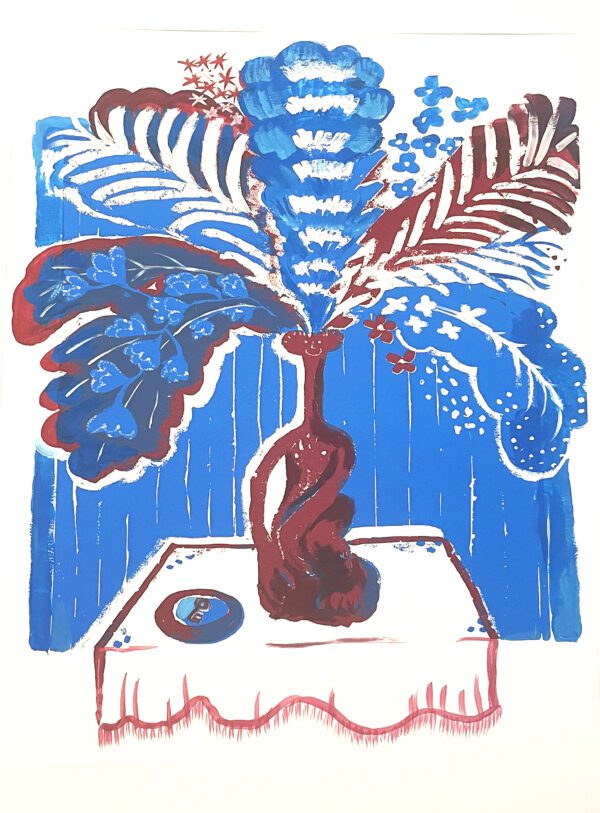 happy fella screen print painted